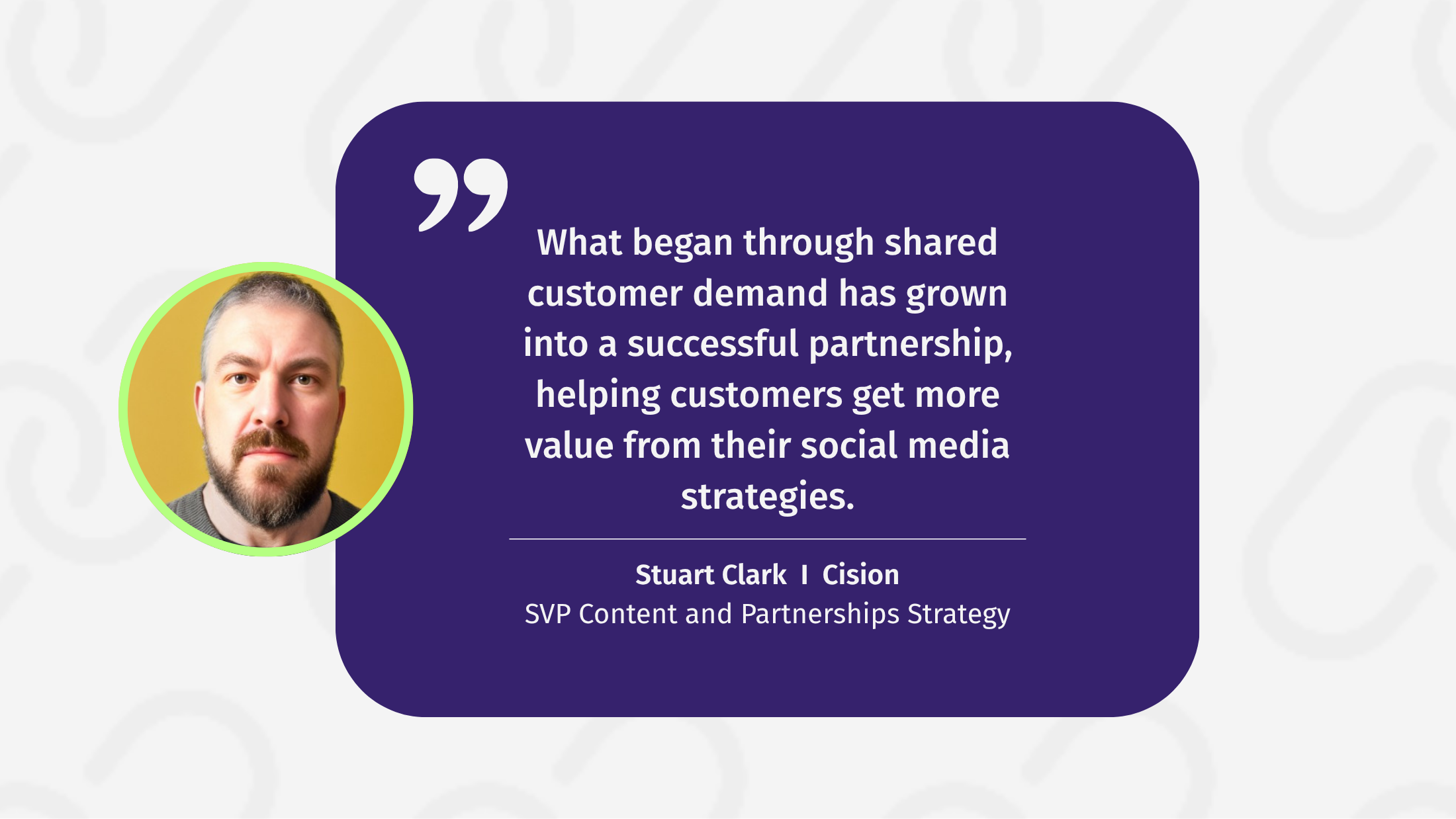 Stuart Clark (Brandwatch / Cision) on the partnership with Sociuu.